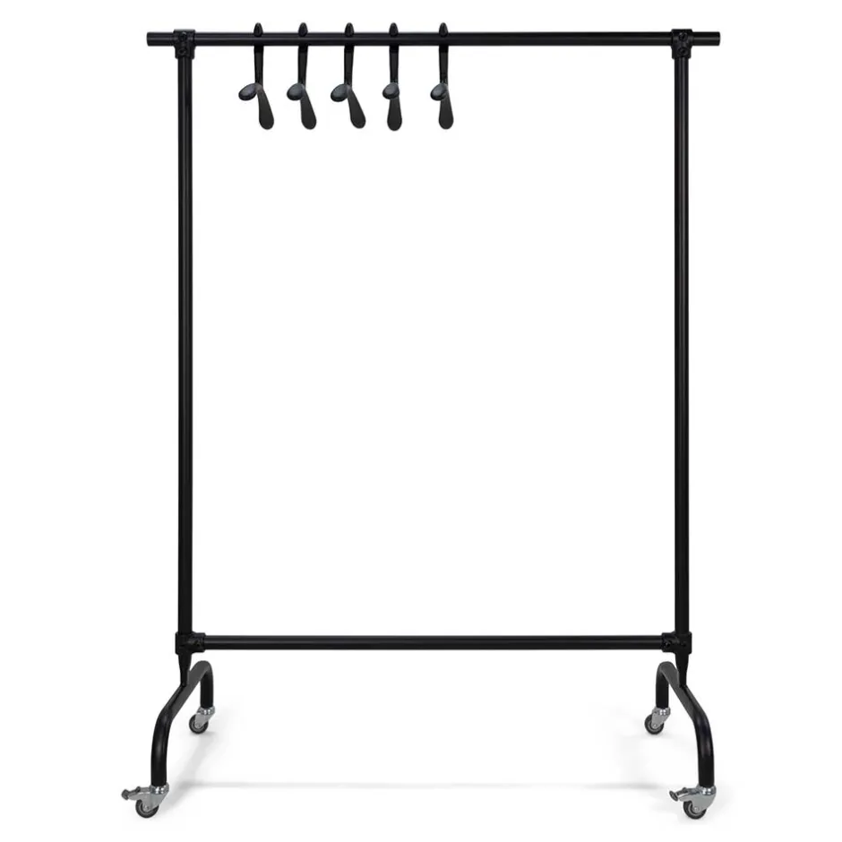 Rollgarderobe in Schwarz - Tesalon^Wohnen Outlet