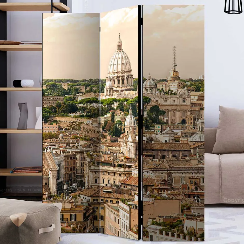Wohnen Rom Fotomotiv Paravent Stadt & Petersdom - Penanza