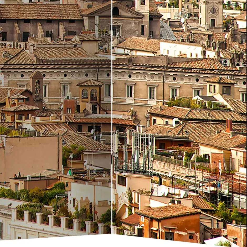 Wohnen Rom Fotomotiv Paravent Stadt & Petersdom - Penanza