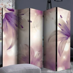 Romantik Paravent mit Lilien Motiv - Narela^Wohnen Online