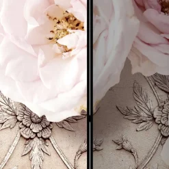 Romantisch bedruckter Paravent mit Blüten Motiv - Benns^Wohnen