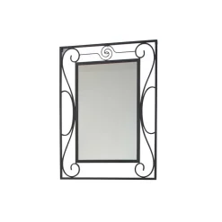 Wohnen Romantischer Wandspiegel Bairika mit Metallrahmen verschnörkelt
