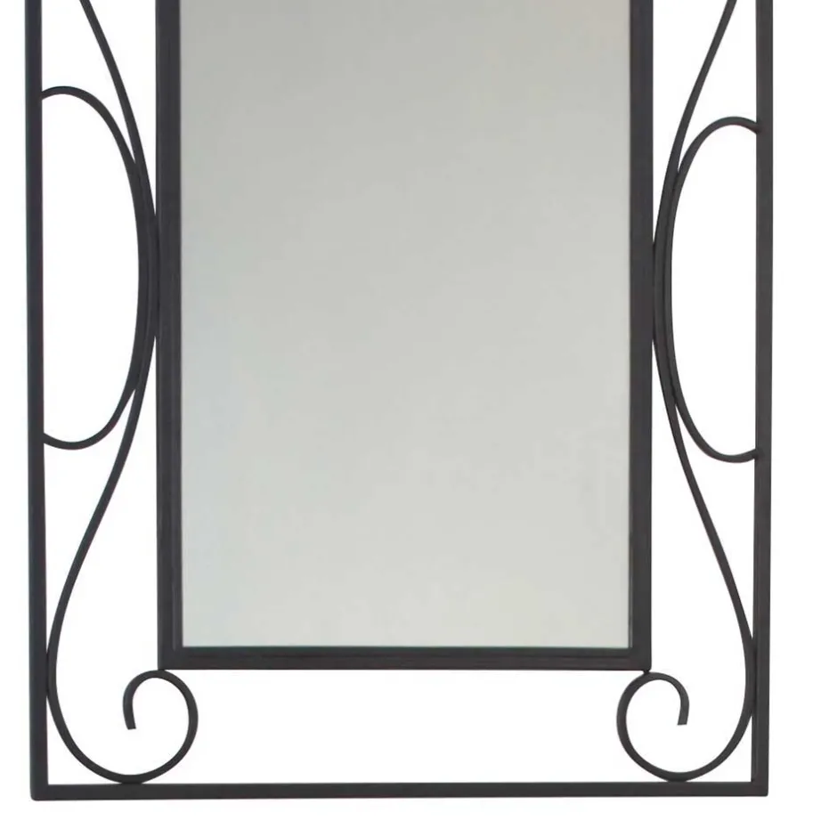 Wohnen Romantischer Wandspiegel Bairika mit Metallrahmen verschnörkelt