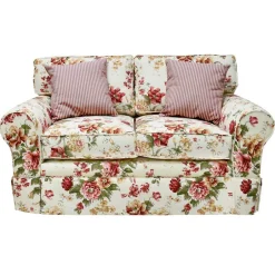 Wohnen Romantisches Landhaus Sofa mit Blumen Stoff - Telik