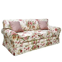 Wohnen Romantisches Landhaus Sofa mit Blumen Stoff - Telik