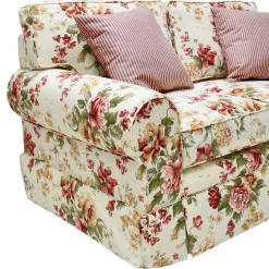 Wohnen Romantisches Landhaus Sofa mit Blumen Stoff - Telik