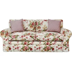 Wohnen Romantisches Landhaus Sofa mit Blumen Stoff - Telik