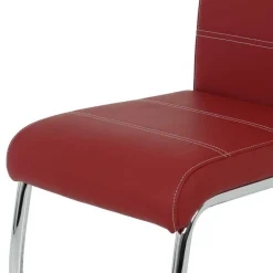 Rote Stühle mit Kunstlederbezug - Karina (Set)^Wohnen