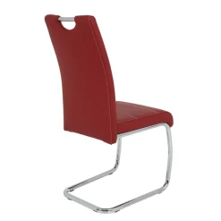 Rote Stühle mit Kunstlederbezug - Karina (Set)^Wohnen