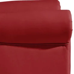 Roter Kunstleder Sessel im Chesterfield Look - Swan^Wohnen Hot