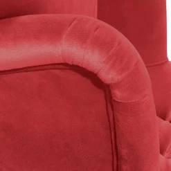 Roter Ohrensessel aus Samtvelours - Celona^Wohnen Online