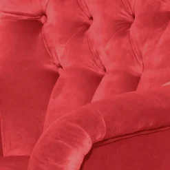 Roter Ohrensessel aus Samtvelours - Celona^Wohnen Online