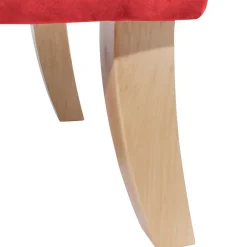 Roter Ohrensessel aus Samtvelours - Celona^Wohnen Online