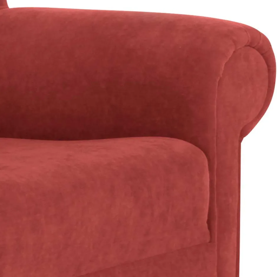 Roter Sessel mit Ohren aus Velours - Jamey^Wohnen Hot