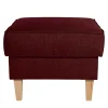 Roter Wohnzimmerhocker mit Stoffbezug - Lacaza^Wohnen Clearance