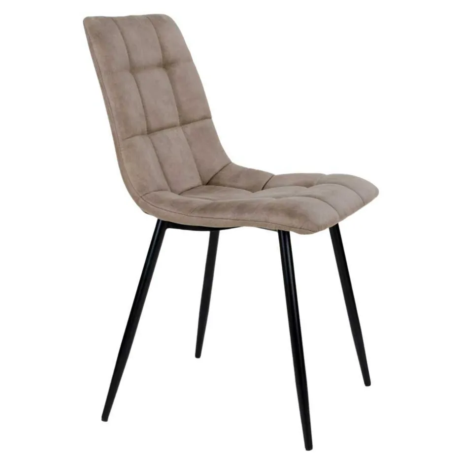 Wohnen Räuchereiche Tisch & 6 Polsterstühle - Omy (siebenteilig)