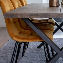 Räuchereiche Tisch & 6 Stühle - Alouis (siebenteilig)^Wohnen Sale