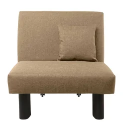 Ruhesessel in Beige Stoff - Ofreda^Wohnen