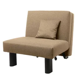 Ruhesessel in Beige Stoff - Ofreda^Wohnen