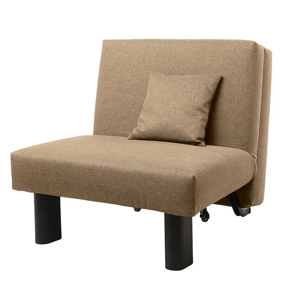 Ruhesessel in Beige Stoff - Ofreda^Wohnen