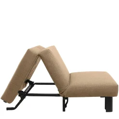 Ruhesessel in Beige Stoff - Ofreda^Wohnen