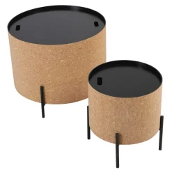 Runde Beistelltische mit Stauraum - Abellesa (zweiteilig)^Wohnen Online