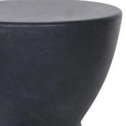 Wohnen Runde Designhocker aus Tonfaser - Eterna (2er Set)