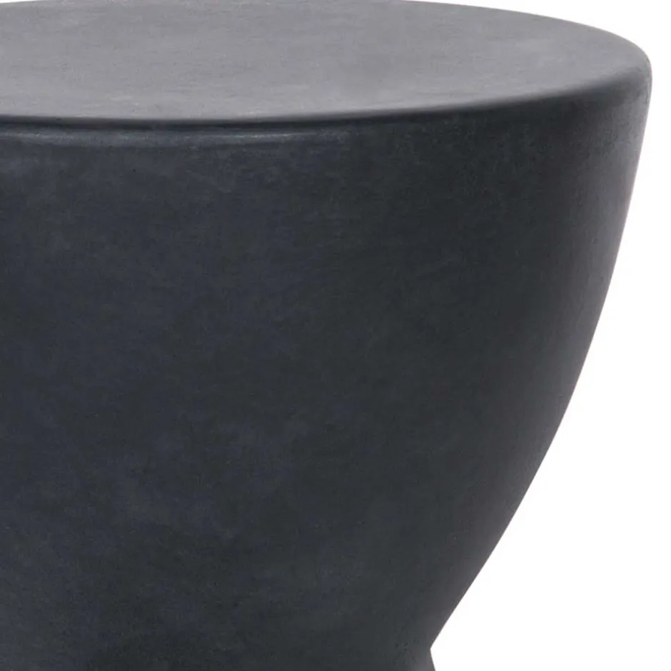 Wohnen Runde Designhocker aus Tonfaser - Eterna (2er Set)