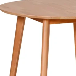 Wohnen Runde Essgruppe aus Massivholz - Priemwa (fünfteilig)