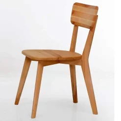 Wohnen Runde Essgruppe aus Massivholz - Priemwa (fünfteilig)