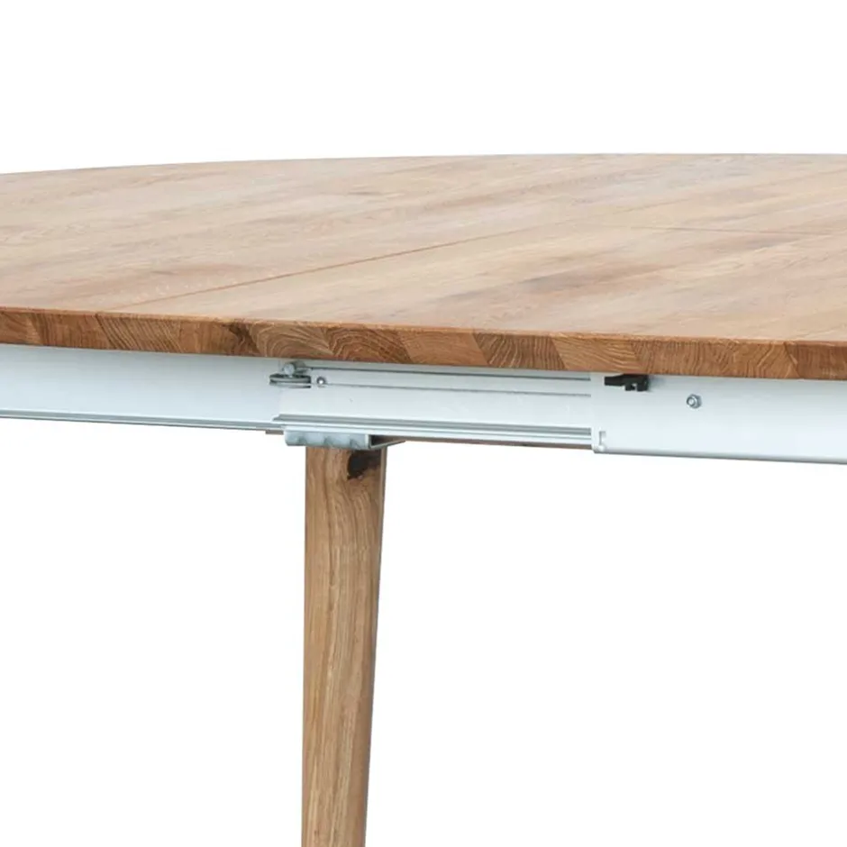 Runder Ausziehtisch aus Wildeiche - Venice^Wohnen Outlet