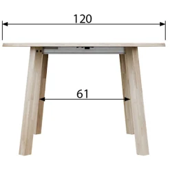 Runder Ausziehtisch in Eiche Bianco - Guern^Wohnen
