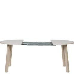 Runder Ausziehtisch in Eiche Bianco - Guern^Wohnen