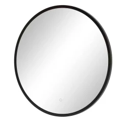 Wohnen Runder Badezimmerspiegel mit LED Beleuchtung - Crystoga