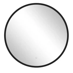 Wohnen Runder Badezimmerspiegel mit LED Beleuchtung - Crystoga