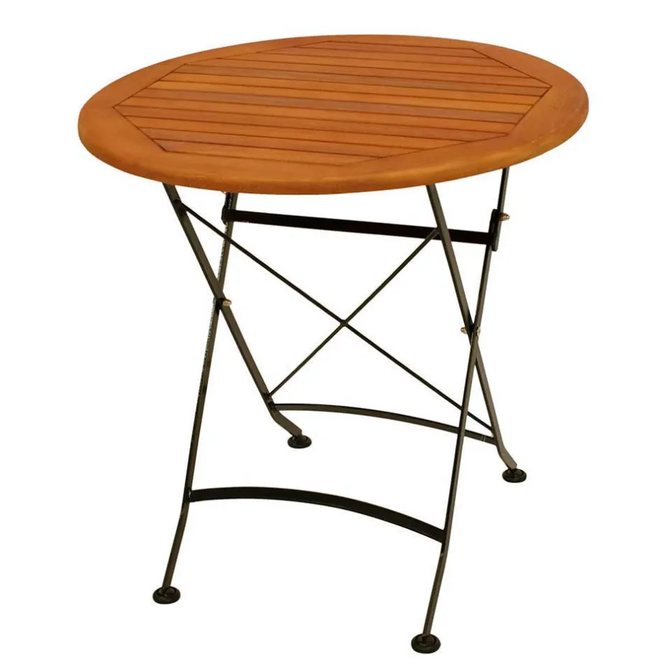 Wohnen Runder Balkonklapptisch & 2 Klappstühle - Jemzon (dreiteilig)