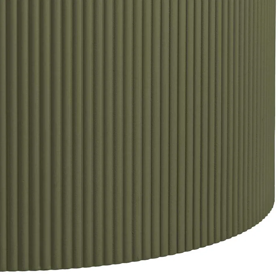 Runder Beistelltisch in Oliv Grün - Rhodos^Wohnen Best