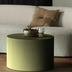 Runder Beistelltisch in Oliv Grün - Rhodos^Wohnen Best