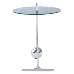 Runder Beistelltisch in Schwarz & Silber - Chaylin^Wohnen Sale