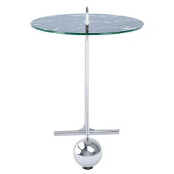 Runder Beistelltisch in Schwarz & Silber - Chaylin^Wohnen Sale