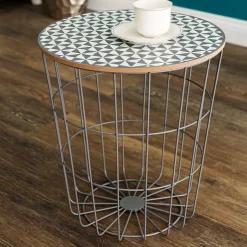 Runder Beistelltisch mit abnehmbarer Platte - Azuara^Wohnen Best