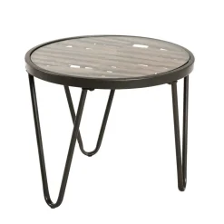 Runder Beistelltisch mit Glas & Holz - Caleo^Wohnen Hot