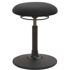 Wohnen Runder Bürohocker in Anthrazit & Schwarz - Juleste