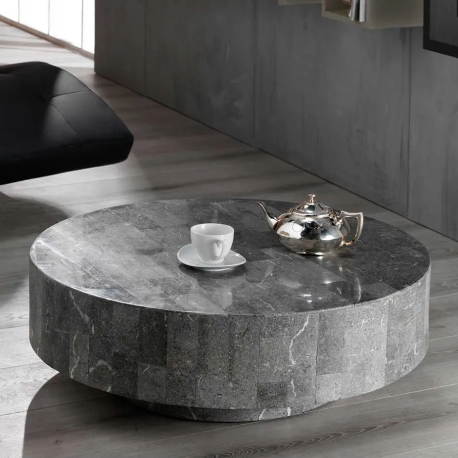 Runder Couchtisch Dezi aus Stein^Wohnen Discount