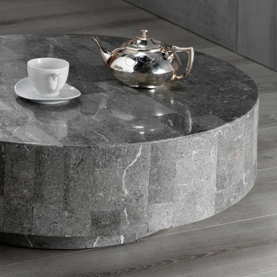 Runder Couchtisch Dezi aus Stein^Wohnen Discount