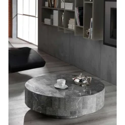 Runder Couchtisch Dezi aus Stein^Wohnen Discount