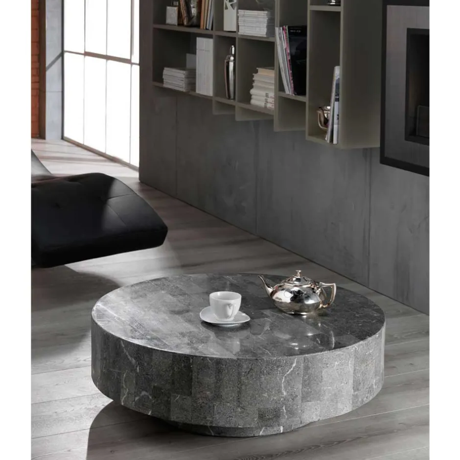 Runder Couchtisch Dezi aus Stein^Wohnen Discount