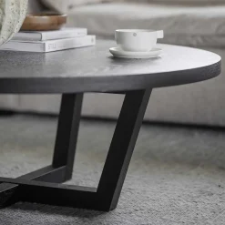 Runder Couchtisch mit Durchmesser 110 cm - Cantabry^Wohnen Discount