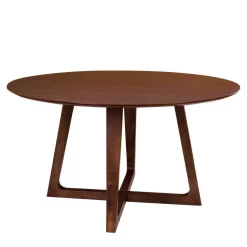 Wohnen Runder Esstisch & 4 Stühle - Annescu II (fünfteilig)