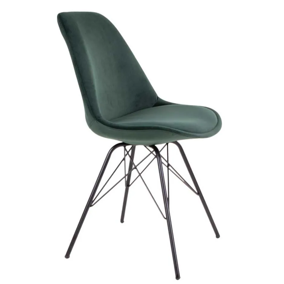 Wohnen Runder Esstisch & 4 Stühle - Annescu II (fünfteilig)